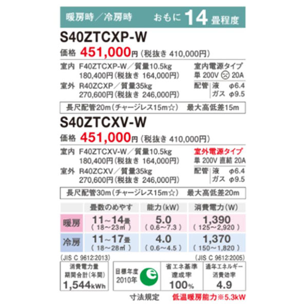 S40ZTCXV-W