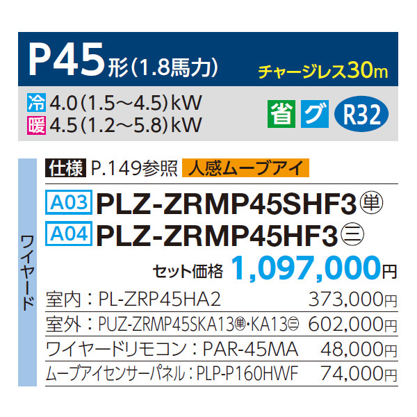 PLZ-ZRMP45SHF3 / PLZ-ZRMP45HF3