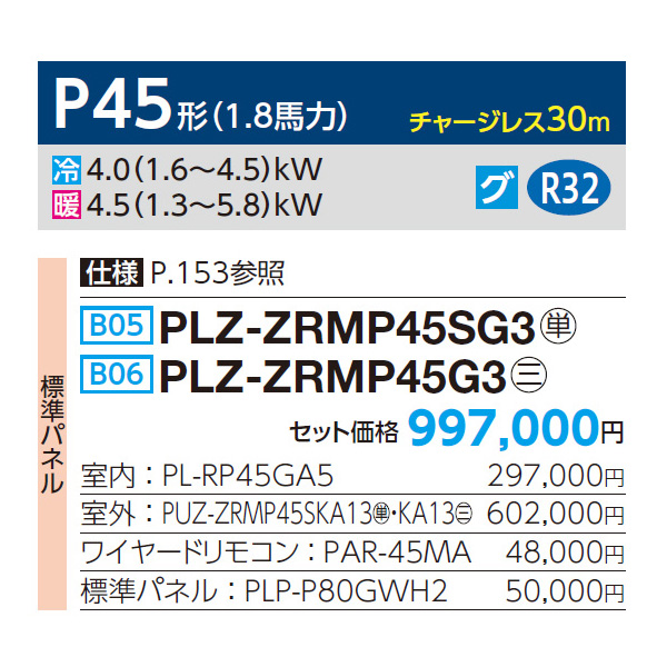 PLZ-ZRMP45SG3 / PLZ-ZRMP45G3