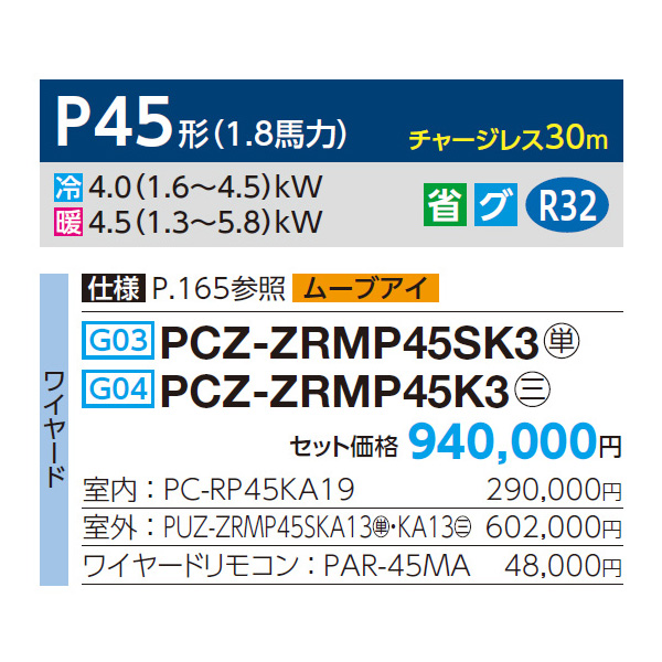 PCZ-ZRMP45SK3 / PCZ-ZRMP45K3