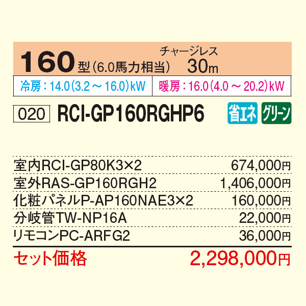 RCI-GP160RGHP6