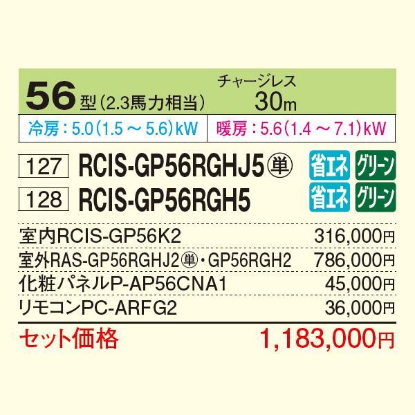 RCIS-GP56RGHJ5 / RCIS-GP56RGH5