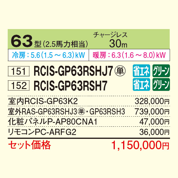 RCIS-GP63RSHJ7 / RCIS-GP63RSH7