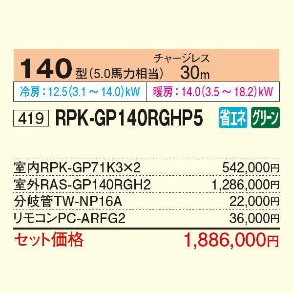 RPK-GP140RGHP5