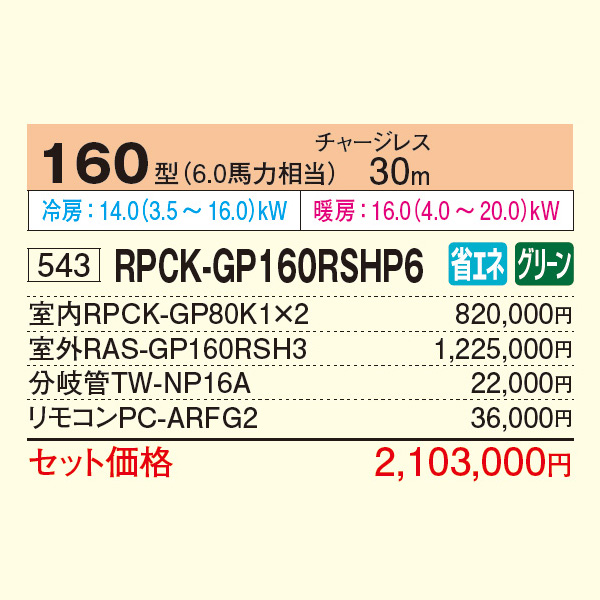 RPCK-GP160RSHP6
