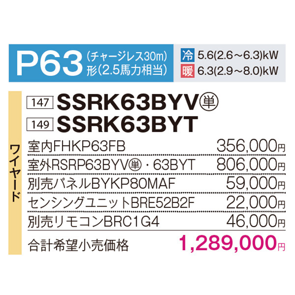 SSRK63BYV / SSRK63BYT