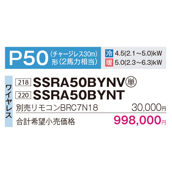 SSRA50BYNV / SSRA50BYNT