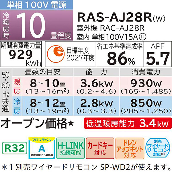 RAS-AJ28R-W