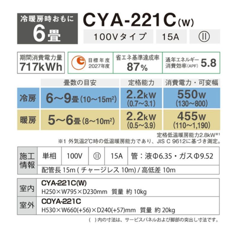 CYA-221C-W