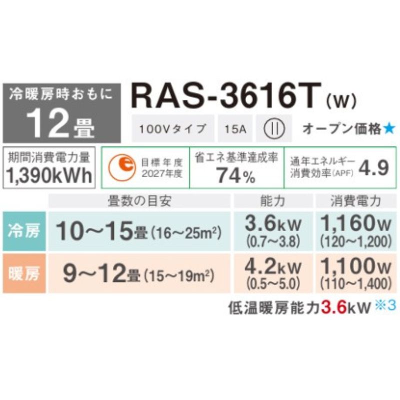RAS-3616T-W