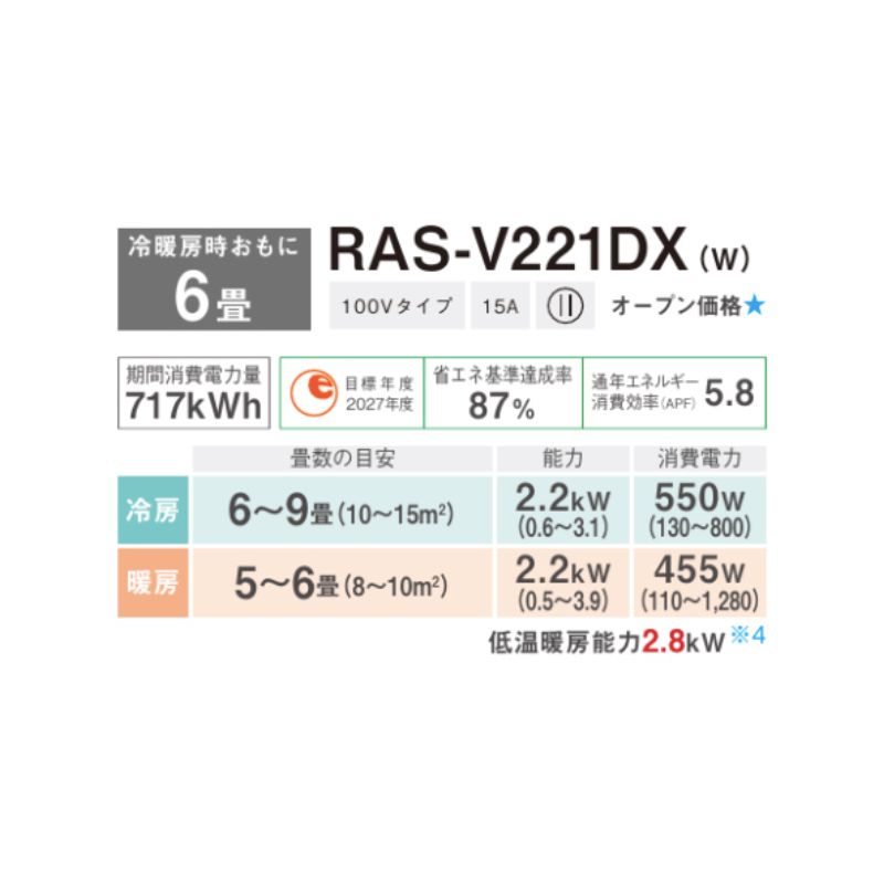 RAS-V221DX-W